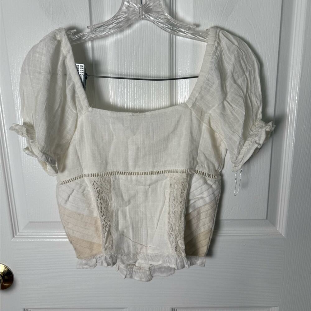 Free People Bali Alana Top & Pant Set in White  XS - Picture 6 of 14